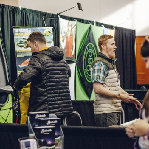 Brand booths at Outdoor Blogger Summit in Bentonville